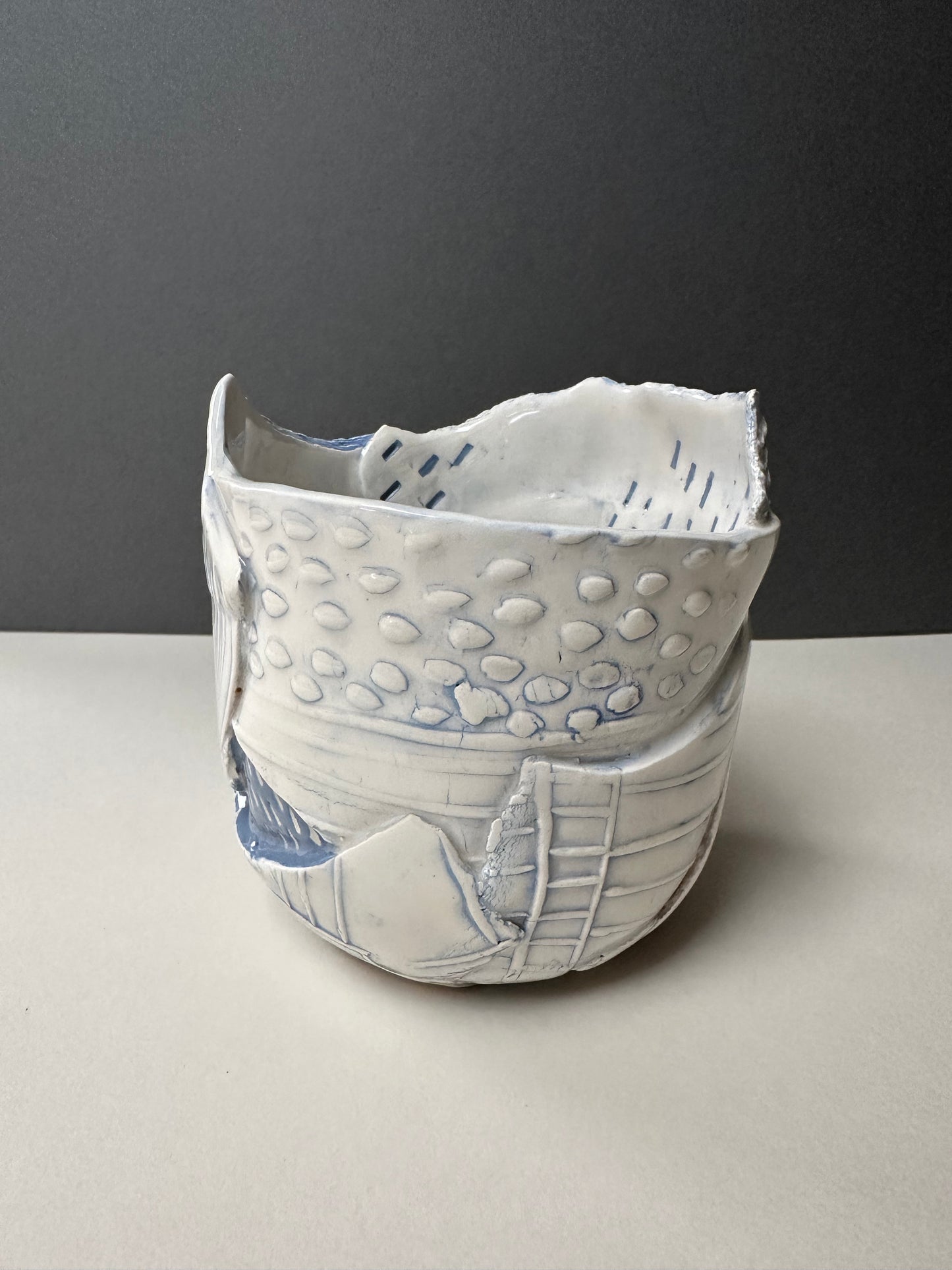 Blue Earthenware Bowl, Medium