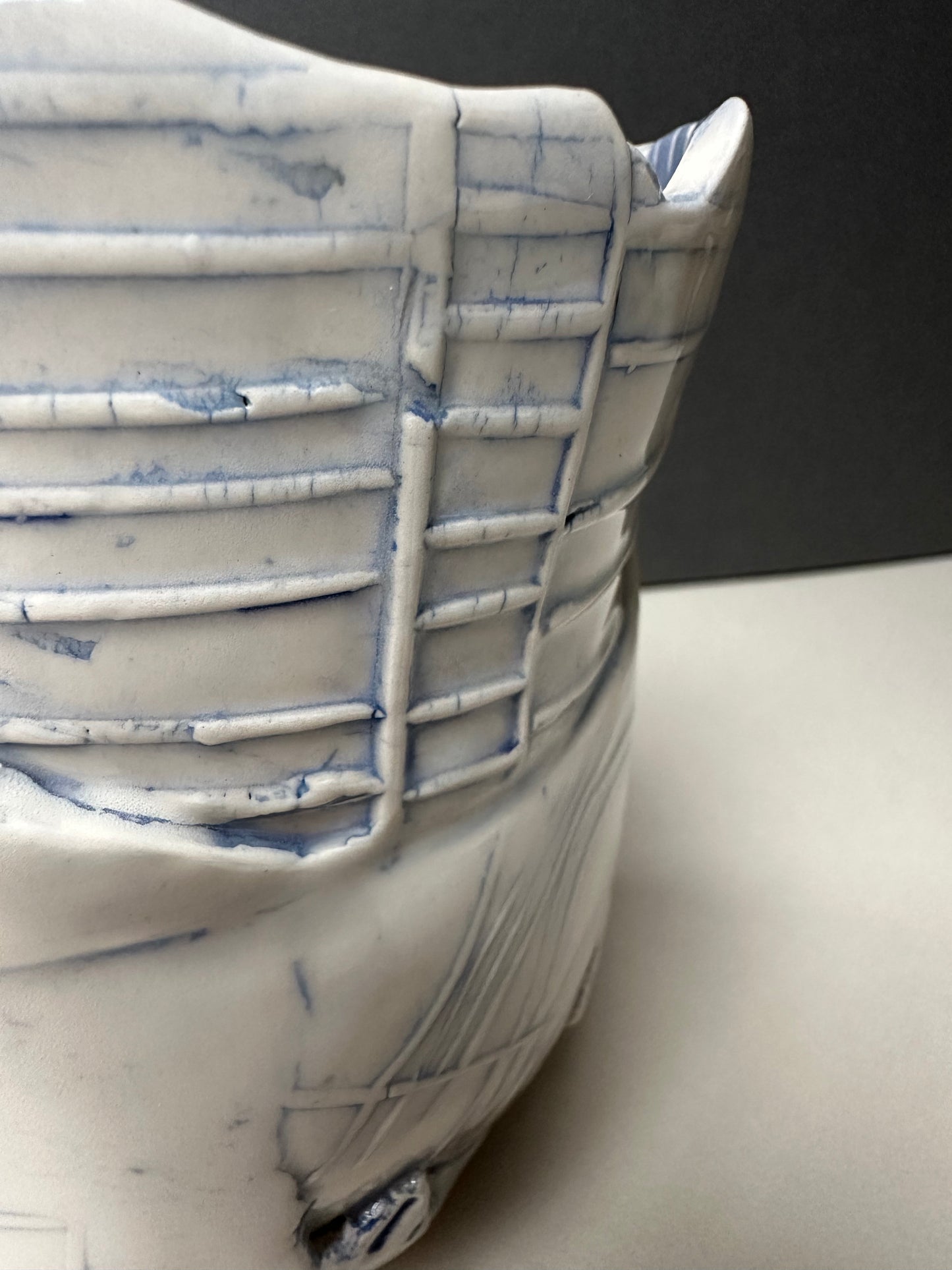 Medium Blue Earthenware Bowl