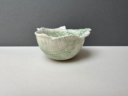 Small Green textured bowl