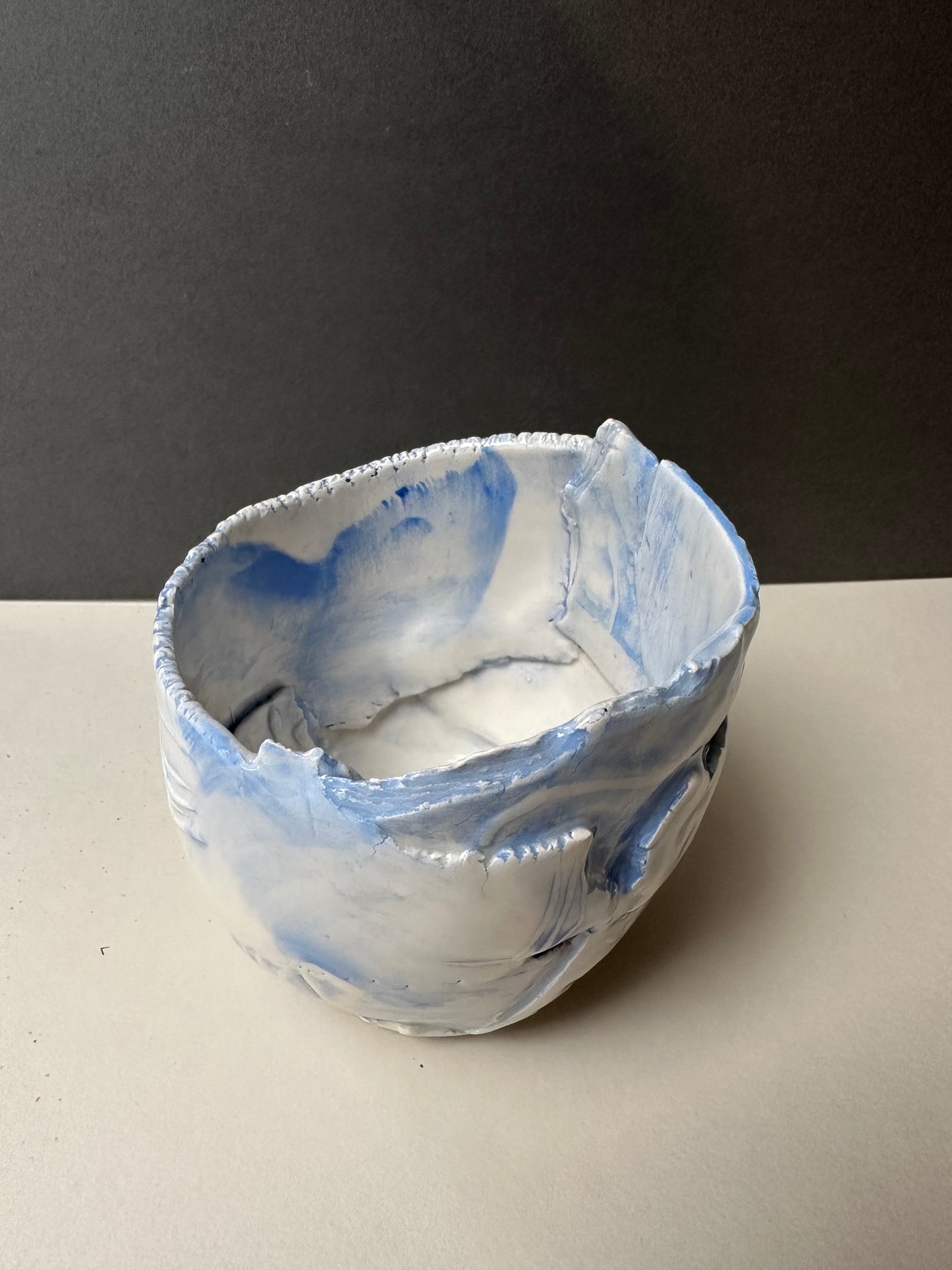 Small Blue textured bowl